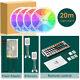 5-20m 5050 Rgb Led Strip Lights Color Changing Tape With Ir Remote Kitchen Bar