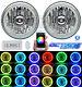5-3/4 Bluetooth Cell Phone Rgb Smd Color Change Led Halo Angel Eye Headlights