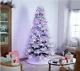 5.5ft Santas Best Snowflock Majestic Christmas Tree Colour Change Led Lights R/c
