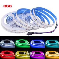 5m RGB COB LED Strip Lights 576leds/m RGB Light Colour Changing Cabinet TV WIFI