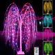6ft Lighted Led Willow Tree Outdoor Christmas Decor, Colors Changing Light Up We