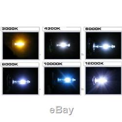 7X6 Color Change RGB SMD LED Halo Angel Eye Headlight 6000K HID Light Bulb Pair