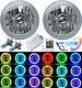 7 Multi-color White Red Blue Green Rgb Smd Led Halo Angel Eye Headlights Pair