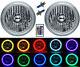 7 Rgb Smd Multi-color White Red Blue Green Led Halo Angel Eye Headlights Pair