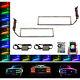 88-98 Chevy Gmc Truck Color Changing Led Rgb Upper Headlight Halo Ring Bluetooth