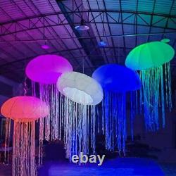 8.2ft Inflatable LED Color Changing Hanging Jellyfish Light Balloon Advertising