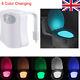 8 Color Toilet Night Light Led Sensing Automatic Bowl Seat Sensing Glow Gift Uk