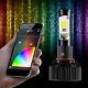 9007 2in1 Bright 6000k Led Headlight Bulbs +color Changing Devil Eye App Control