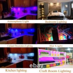 AIBOO RGB Color Changing LED Under Cabinet Lights Kit 8 Packs of 8