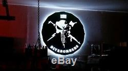 AK47 LED light up sign assault rifle night light Color changing motion detecting