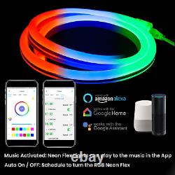ATOM LED Smart WiFi RGB Neon Flex Lights APP Control for Alexa Google Home DC12V