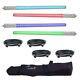 American Dj (4) Led Pixel Tube 360 Color Changing Light With Arriba Bag & Cables