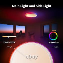 Aqara LED Ceiling Light T1M with Matter, Requires Zigbee 3.0 HUB, RGB+IC with