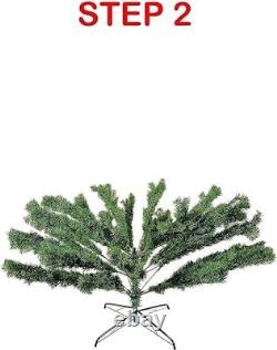 Artificial Fibre Optic Green Christmas Tree Pre-Lit Color Changing Led Lights