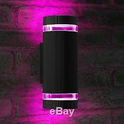 Auraglow Remote Control Colour Changing LED Double Up & Down Outdoor Wall Light