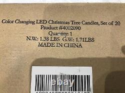 Balsam Hill, Color Changing Led Christmas Tree Candles, Set Of 20 Ornaments