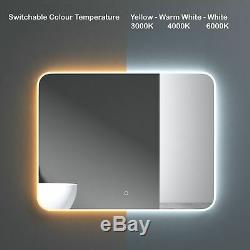 Bathroom Smart Mirror Colour Changing LED Defogger 3000k 4000k 6000k 700 x 900mm