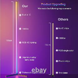 Bedee Smart LED Floor Lamp 165CM RGB Corner Lamp 16 Million Colour Changing DIY