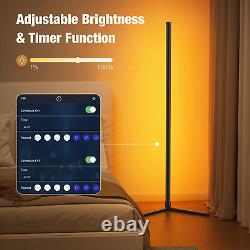 Bedee Smart LED Floor Lamp 165CM RGB Corner Lamp 16 Million Colour Changing DIY