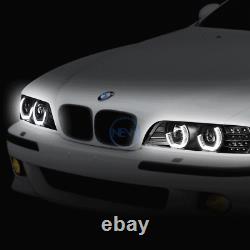Black 3D Angel Eyes Headlight+LED Signal+RGB Color Change for 1996-2003 BMW E39