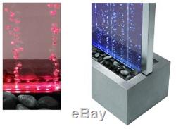 Bubble Water Wall Planter Colour Changing LED Lights 6ft 184cm Indoor Outdoor
