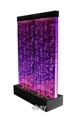 Bubble Water Wall with Colour Changing LEDs Indoor Use by Fluid