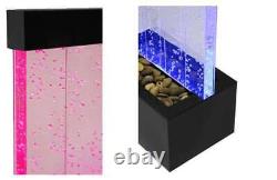 Bubble Water Wall with Colour Changing LEDs Indoor Use by Fluid