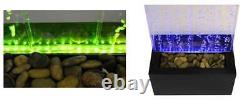 Bubble Water Wall with Colour Changing LEDs Indoor Use by Fluid