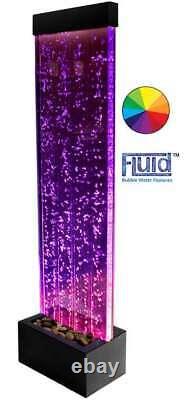 Bubble Water Wall with Colour Changing LEDs Indoor Use by Fluid