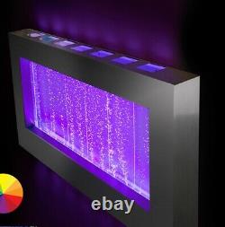 Bubble hanging landscape water wall with colour-changing leds