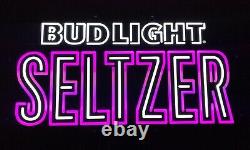 Bud Light Seltzer Color Changing LED Opti Neon Beer Sign 32x17 Brand New In Box
