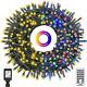 Colcow 300 Led Color Changing Christmas String Lights Indoor Outdoor, 108ft Warm