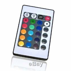 COOL Faux Leather LED COLOUR CHANGING Black White 3ft Single 4ft6 Double Bed