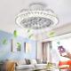 Ceiling Fan With Light Crystal Fan Light Remote Control Dimmable 3 Wind Speed