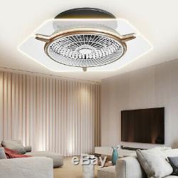 Ceiling Fan with Light Remote Control Color Changing LED Lamp Dimmable 48W UK