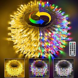Christmas Lights Outdoor 100FT 300Leds Color Changing Indoor Lights 11 Modes Fai