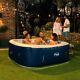 Cleverspa Belize 6 Person Hot Tub With Led Lights Equivalent To Lay-z-spa Paris
