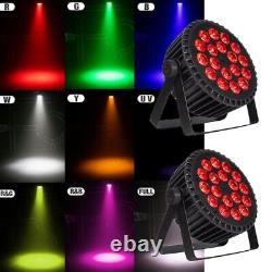 Color Changing DJ Party 18x12w UV Par Lighting RGBW LED Stage Light