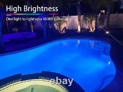 Color Changing LED Pool Light 120V, 40W, Remote Control, Fits Pentair and Hayw