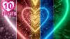 Color Changing Neon Lights Love Heart Tunnel Heart Background Video Wallpaper Heart 10 Hour