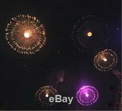 Colorful LED Fiber Optic Light Multi Color Changing Jellyfish Lamp Home Outdoor