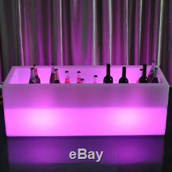 Colour Changing LED 120cm x 40cm x 40cm Ice Box Trough Champagne, Wine or Beer