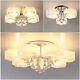 Colour Changing Led Chandelier Hexagon/flower Lamp Crystal Ceiling Lights Uk