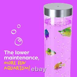 Colour Changing LED Novelty Aquarium Sensory Bubble Fish Water Tube Floor Lamp