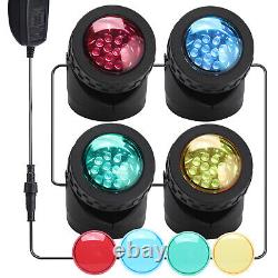 Colour Changing LED Submersible Garden Pool Fountain Lamp Underwater Spot Lights