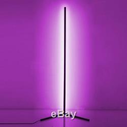Colour Changing RGB Mood Lighting Metal LED Corner Floor Wall Lamp With Remote A 