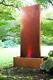 Corten Steel Water Wall Feature Fountain Colour Changing Leds Vertical H120cm
