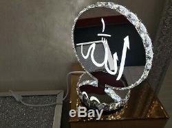 Crystal table lamp Allah Colour changes bluetooth Speakers built 2019