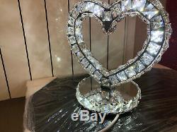 Crystal table lamp Love shape Colour changes 2019