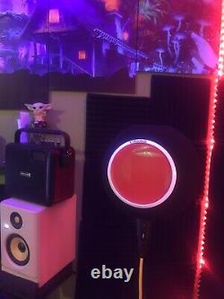 Custom Kaotica Eye Ball Mic Shield / Built In Color Changing Led Light (RED)